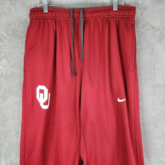 Mens Red Nike Therma-Fit Sweatpants Oklahoma Sooners Polyester Athletic Size XXL - Picture 4 of 15